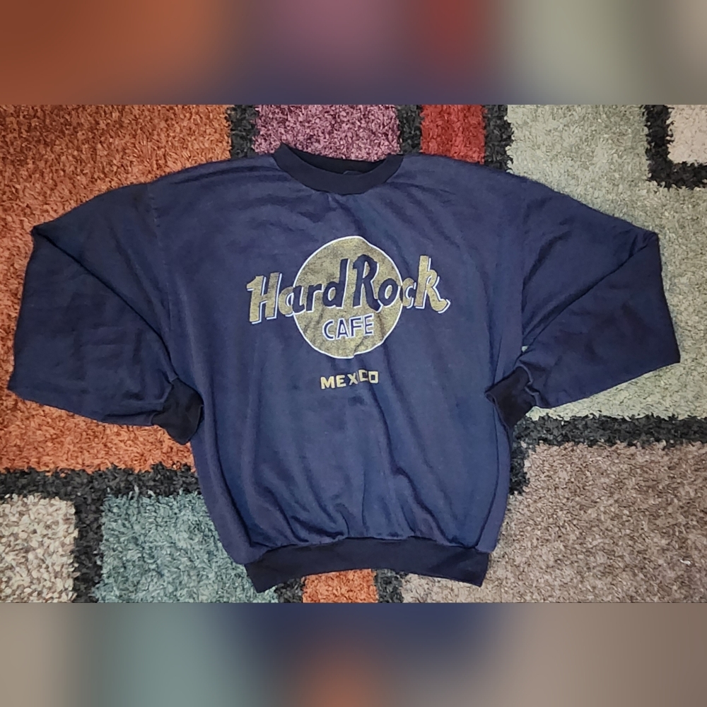 HARD ROCK CAFE Mexico VINTAGE Sweatshirt Men Size Large